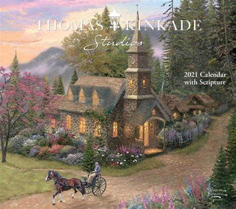 Thomas Kinkade Studios 2021 Deluxe Wall Calendar With Scripture By