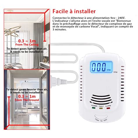 Alarme Gaz Co Co Ch Lcd Monoxyde Test Et Avis