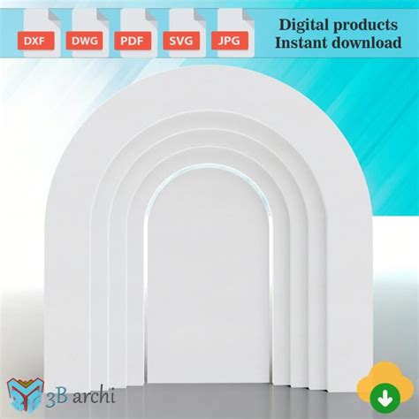 3d Arch Backdrop Ripple Arch For Weddings Arch Backdrop Set Plans