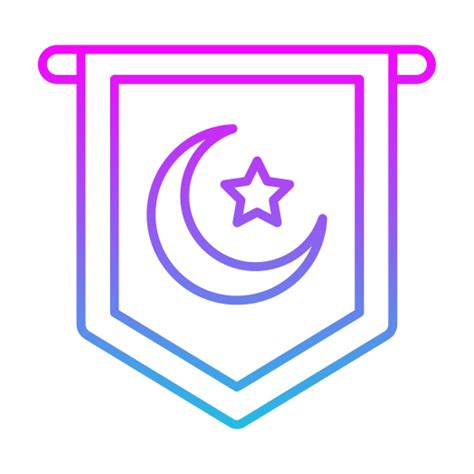 Pennant Generic gradient outline icon