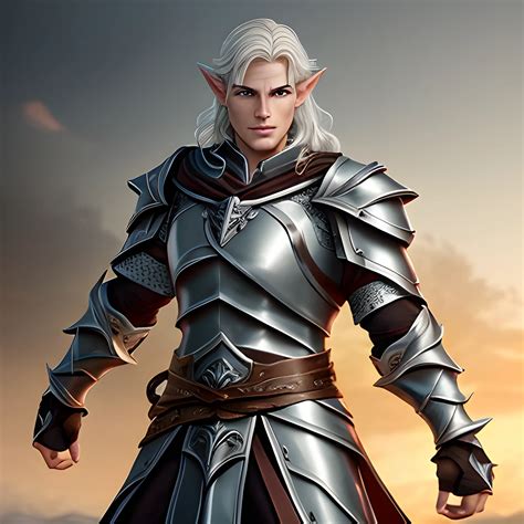 Kaelen Stormrider A Male Half Elf Paladin Possesses A Commandi