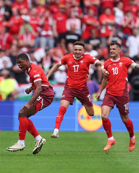 Suíça vence a Hungria na abertura do segundo dia de Eurocopa Super