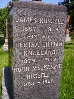 Hugh Mackenzie Russell M Morial Find A Grave