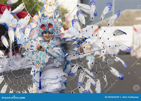 Portrait of Jember Fashion Carnival Participants Editorial Stock Image ...