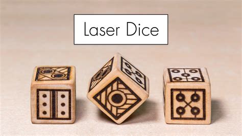 Laser Engraving Dice With A Cheap Laser Youtube