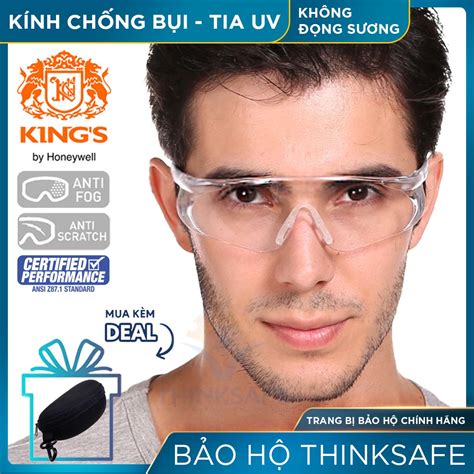 Kính Bảo Hộ Che Mặt Kings Thinksafe Bảo Vệ Mắt đi đường Lao động