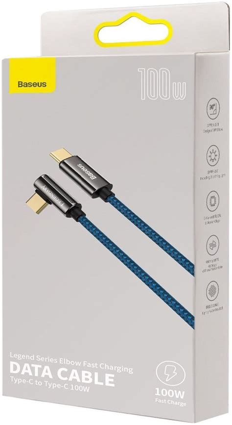 Baseus Legend Series Usb C Naar Usb C Kabel 100w Blauw1m Gsmpuntnl