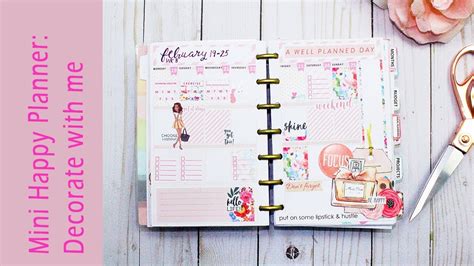 Plan With Me Mini Happy Planner Free Planner Insert Youtube