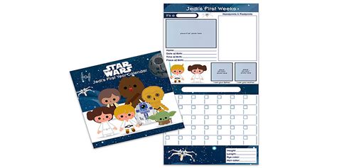 This Star Wars calendar records your baby's first year