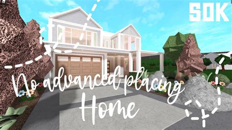 Bloxburg No Advanced Placing House 50k House Build Youtube