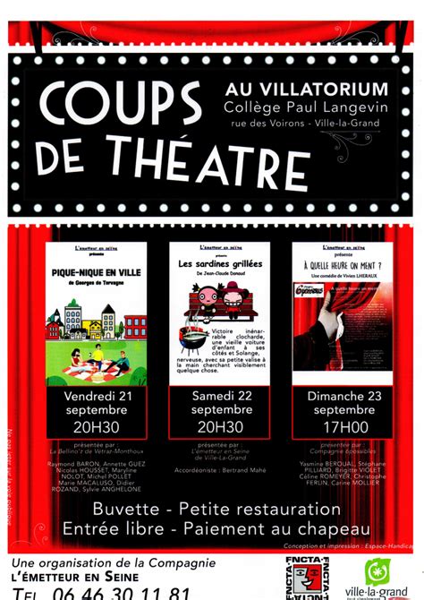 Archive Programme Coups De Th Tre Et Septembre