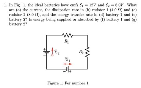 Solved In Fig The Ideal Batteries Have Emfs E V And Chegg