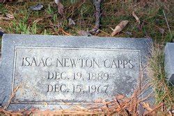 Isaac Newton Capps M Morial Find A Grave