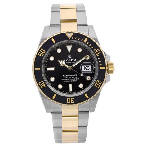 Rolex Submariner Steel 18K Yellow Gold Blue Dial Automatic Watch