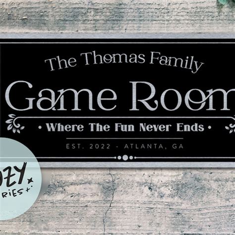 Game Room Signs - Etsy