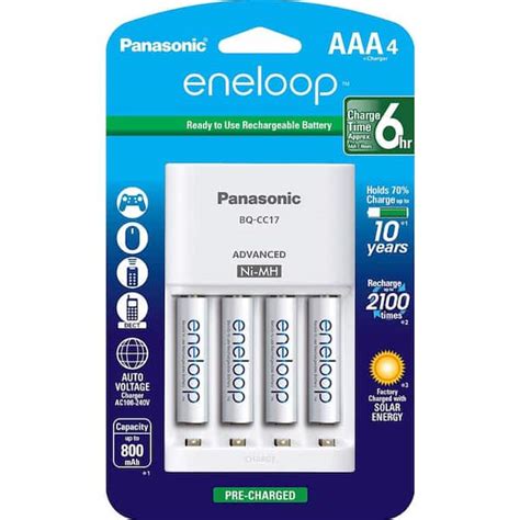 Panasonic Eneloop Advanced Individual Cell Battery Charger Pack With 4