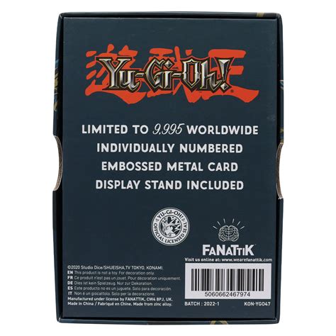 Yu Gi Oh Limited Edition Dark Paladin Metal Card