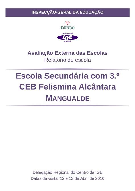 PDF Escola Secundária 3 º CEB Felismina Alcântara MANGUALDE A