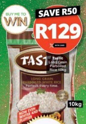 Tastic Long Grain Parboiled Rice Kg Offer At Checkers