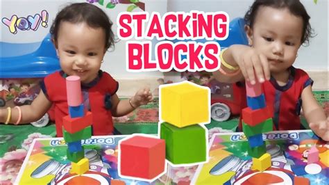 Stacking Blocks 📚 Menyusun Balok Montessori Di Rumah Youtube