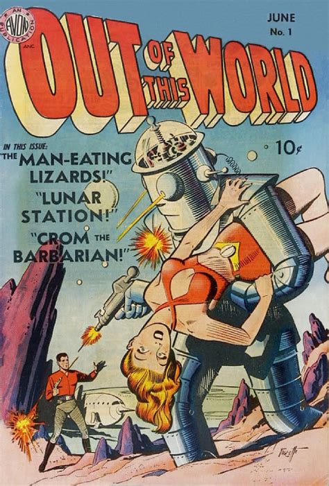 Out Of This World 1950 Pulpcomics Sciencefiction Sci Fi Comics Retro Futurism Horror Comics