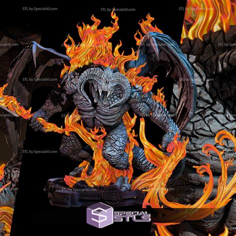 Balrog 3D Model From Lord Of The Rings V2 SpecialSTL