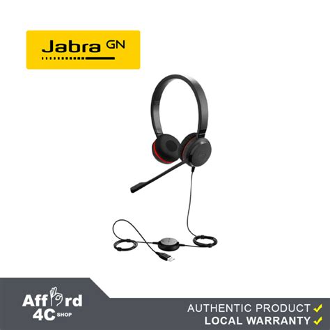 Jabra Evolve 20 SE Special Edition Leatherette Stereo USB Headset