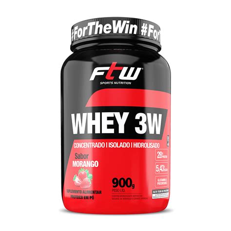 Whey 3W FTW Morango 900g FTW