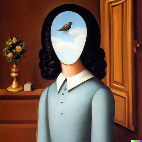 Christopher × Dall·e 2 The Daughter Of Woman By René Magritte