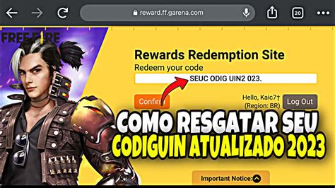 Como Resgatar Codigo No Freefire Como Resgatar Codiguin No Freefire