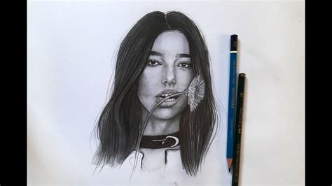 Drawing Dua Lipa Easily For Beginners Youtube