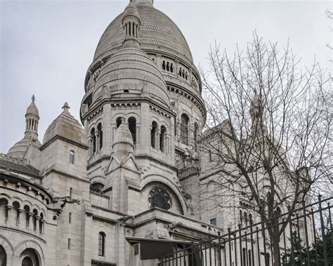 Sacred heart church paris stock photo. Image of landmark - 253911932