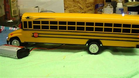 143 Scale Lighted Bluebird School Bus Youtube