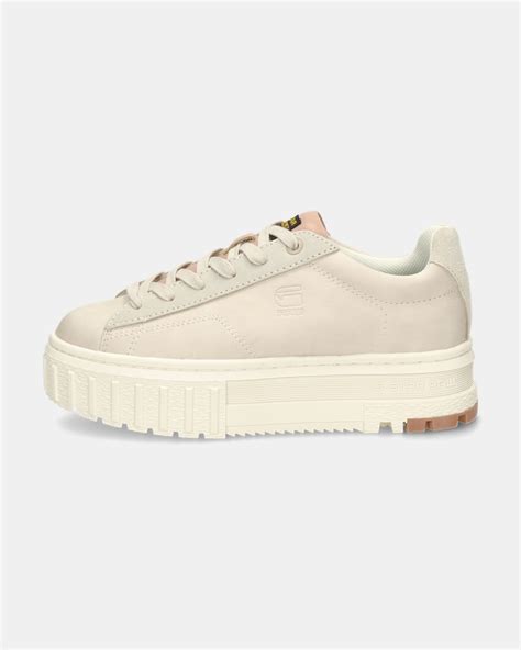 G Star Raw Lhana Nub W Lage Sneakers Voor Dames Beige Shoemixxnl