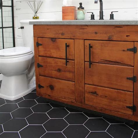 Black Hexagon Tile Bathroom Floor – Flooring Ideas