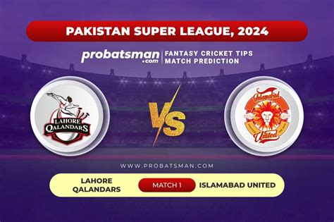 LAH Vs ISL Dream11 Prediction With Stats Pitch Report Player Record