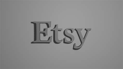 Etsy Logo By Tubi Download Free Stl Model