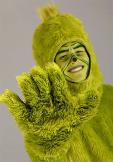 Dr Seuss Open Face Grinch Costume Adult Grinch Costumes Grinch