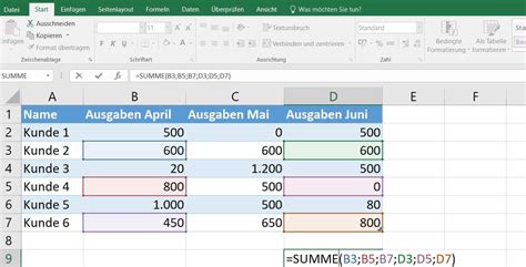 Excel Summe Funktion So Einfach Geht Summe Berechnen In Excel Ionos At