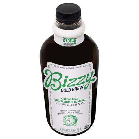 Save On Bizzy Organic Espresso Blend Unsweetened Cold Brew Coffee