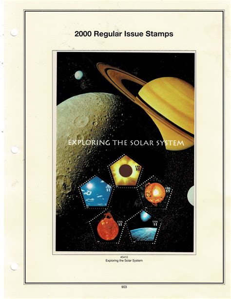 Exploring The Solar System 1 US Postage Souvenir Sheet 3410 VF MNH