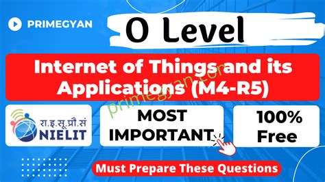 O Level Internet Of Things And Its Applications M R Online Test