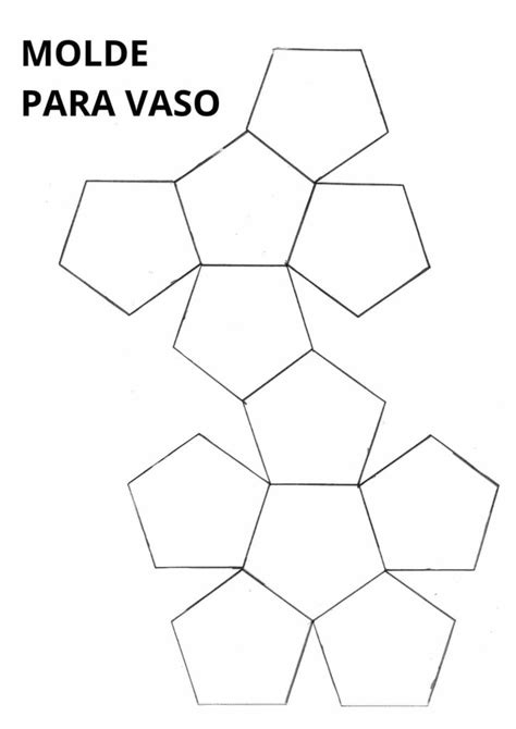 Molde Para Vaso Para Imprimir E Montar Passo A Passo Artesanato Passo