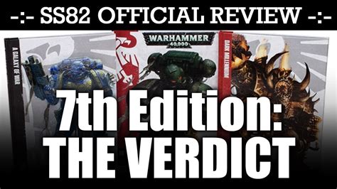 Warhammer 40k 7th Edition Rulebook Review The Verdict Youtube