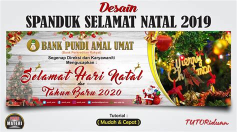 Spanduk Selamat Hari Natal Dan Tahun Baru Desain Spanduk Kreatif