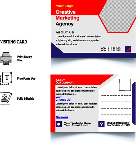 creative postcard design template 23914026 Vector Art at Vecteezy