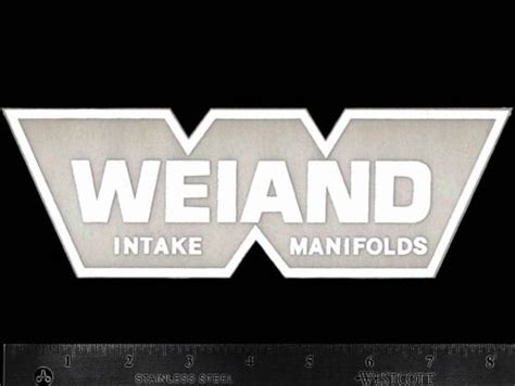 Weiand Intake Manifolds Original Vintage 1960s 70s Racing Decal