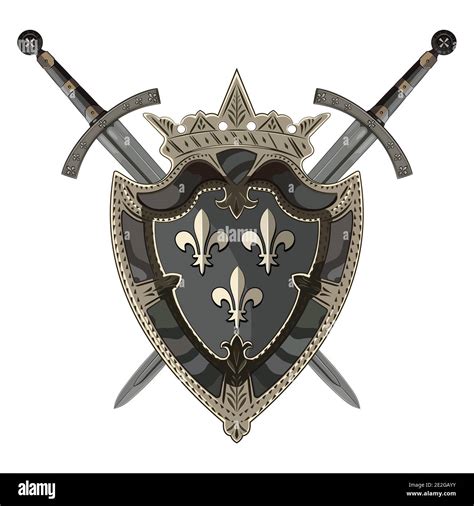 Crusader Sword Shield High Resolution Stock Photography And Images Alamy