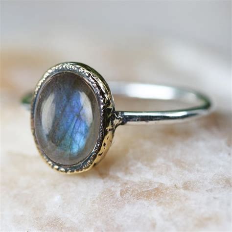 Labradorite Ring Sterling Silver Ring Wedding Ring Etsy