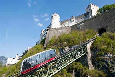 Get on top of Salzburg with the castle Hohensalzburg funicular railway